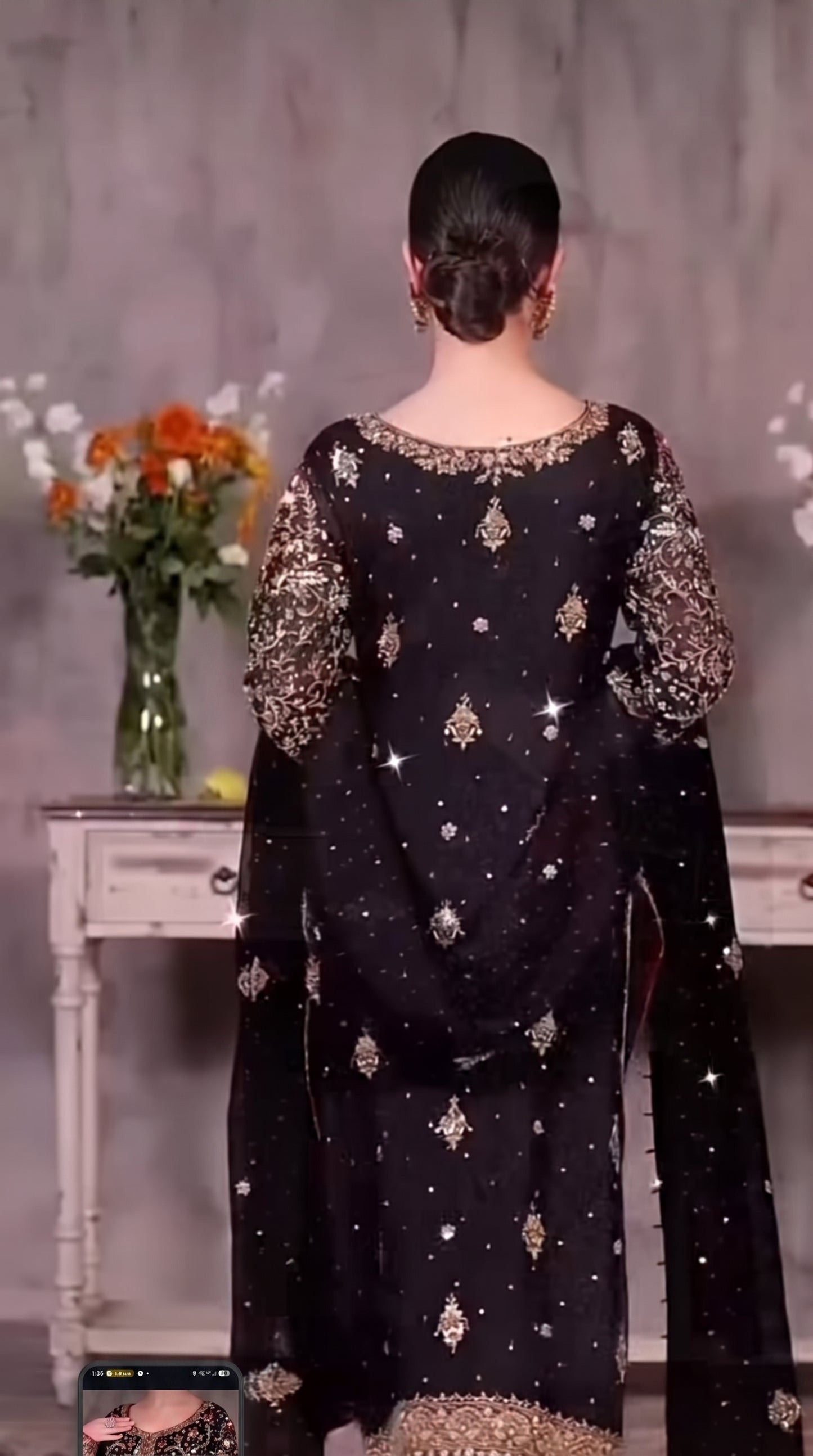 Custom-Made Soft Chiffon Signature Dress – Fully Personalized
