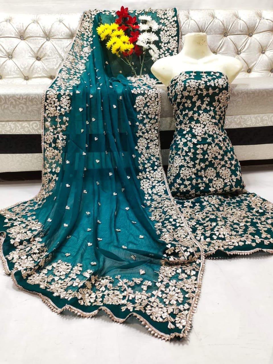 Heavy Gotta LCD Work Chiffon 2PC Suit