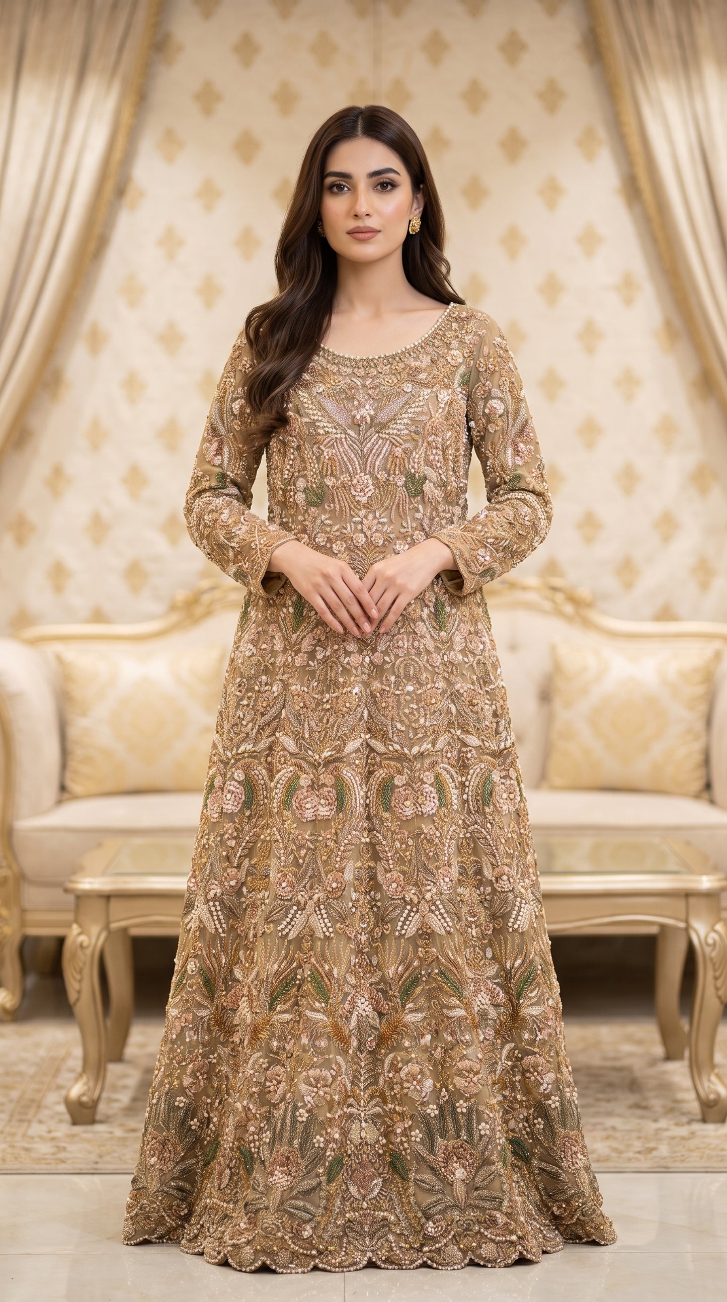 Elegant Soft Net A-Line Dress - Beautiful Party Gown for Women