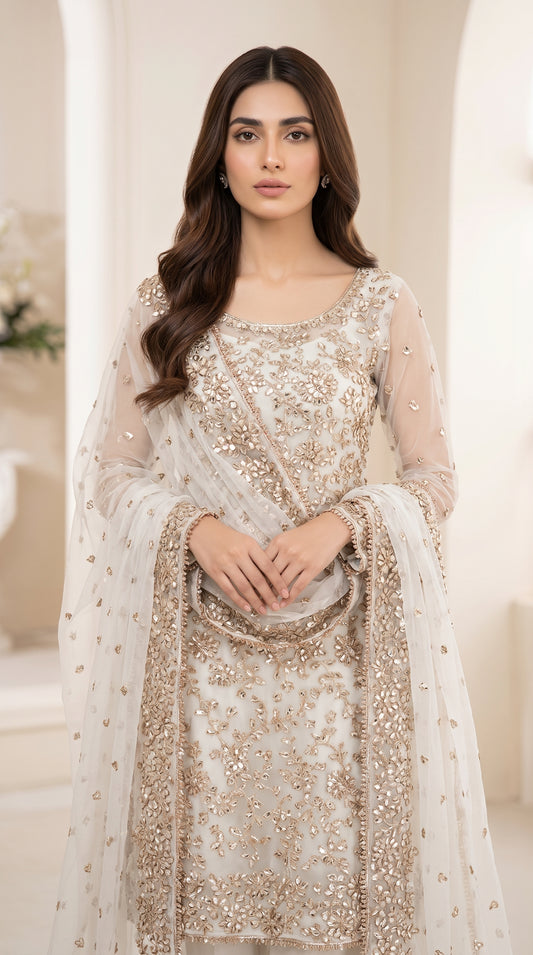 Heavy Gotta LCD Work Chiffon 2PC Suit
