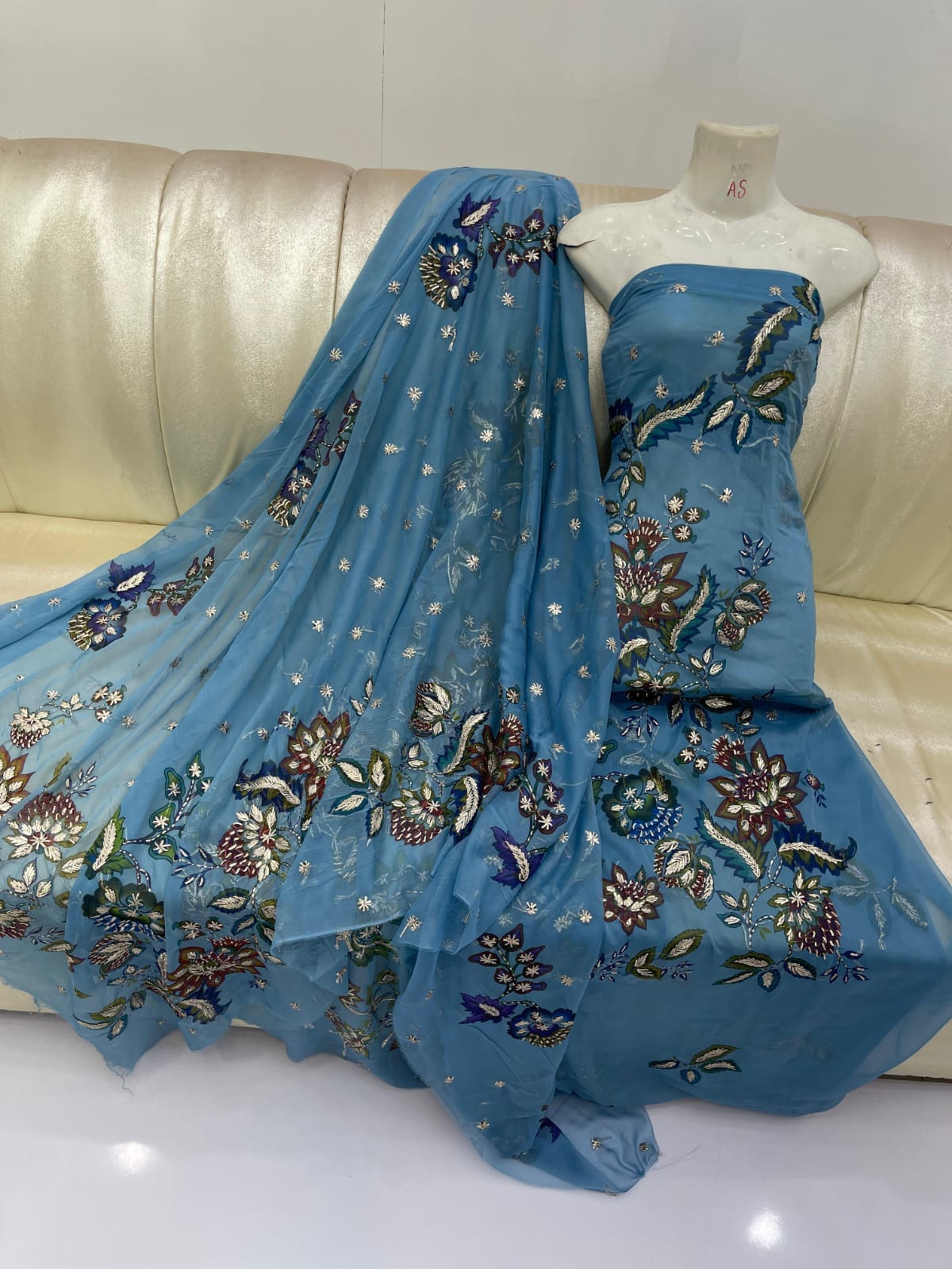 New Arrival Digital Print Gota Work Suit | Premium Soft Bamber Chiffon 2-Piece