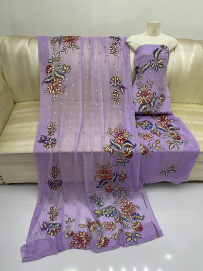 New Arrival Digital Print Gota Work Suit | Premium Soft Bamber Chiffon 2-Piece