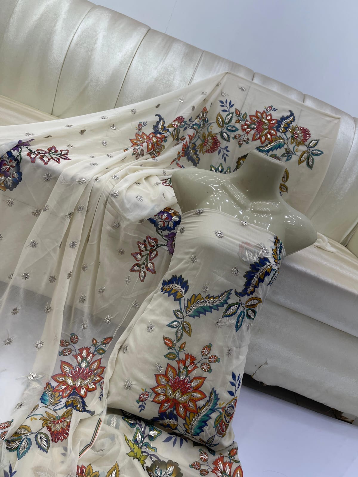 New Arrival Digital Print Gota Work Suit | Premium Soft Bamber Chiffon 2-Piece