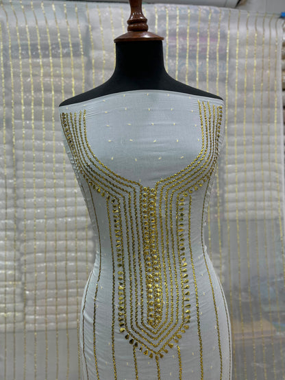 Pure China Crinkle Mukesh & Dana Work Suit