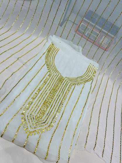 Pure China Crinkle Mukesh & Dana Work Suit