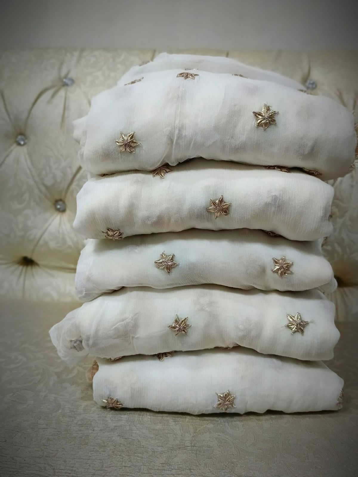 Handcrafted Pure Chiffon Gotta & Sequence Work Suit | Latest Wedding Collection 2026