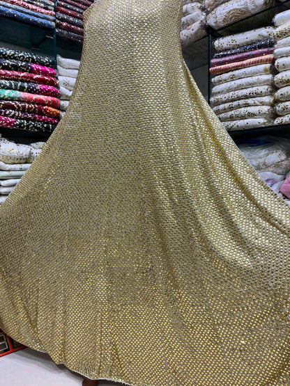 Pure China Karinkal Heavy Mukesh Frock – New Arrival with Computer Tila Zari & Quarter Baton Check Work