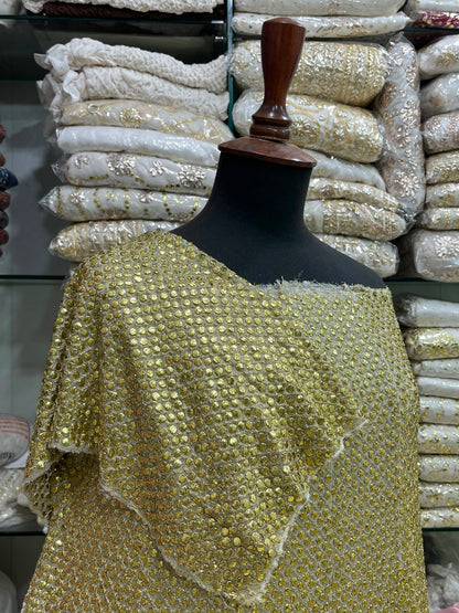 Pure China Karinkal Heavy Mukesh Frock – New Arrival with Computer Tila Zari & Quarter Baton Check Work