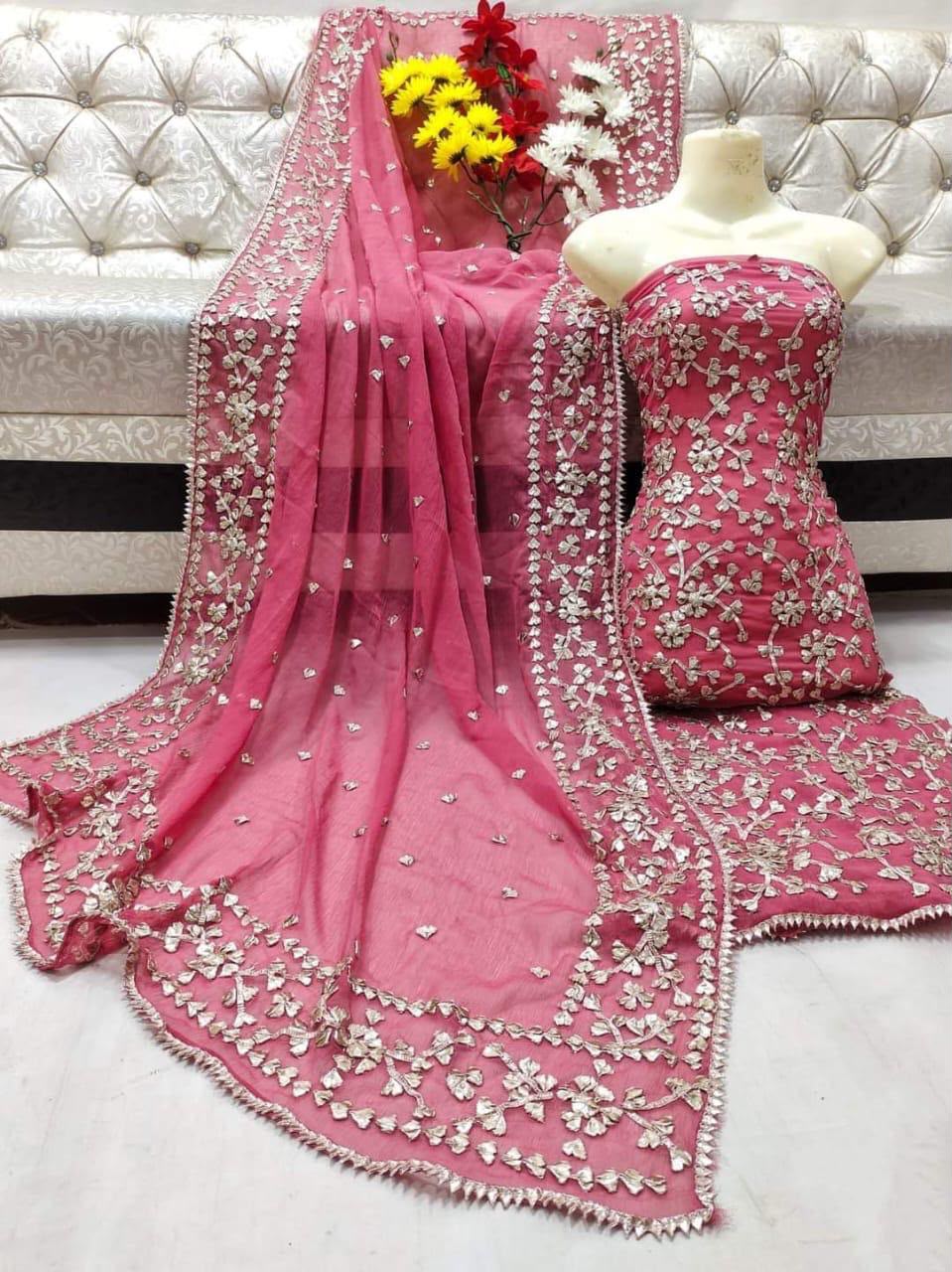 Heavy Gotta LCD Work Chiffon 2PC Suit