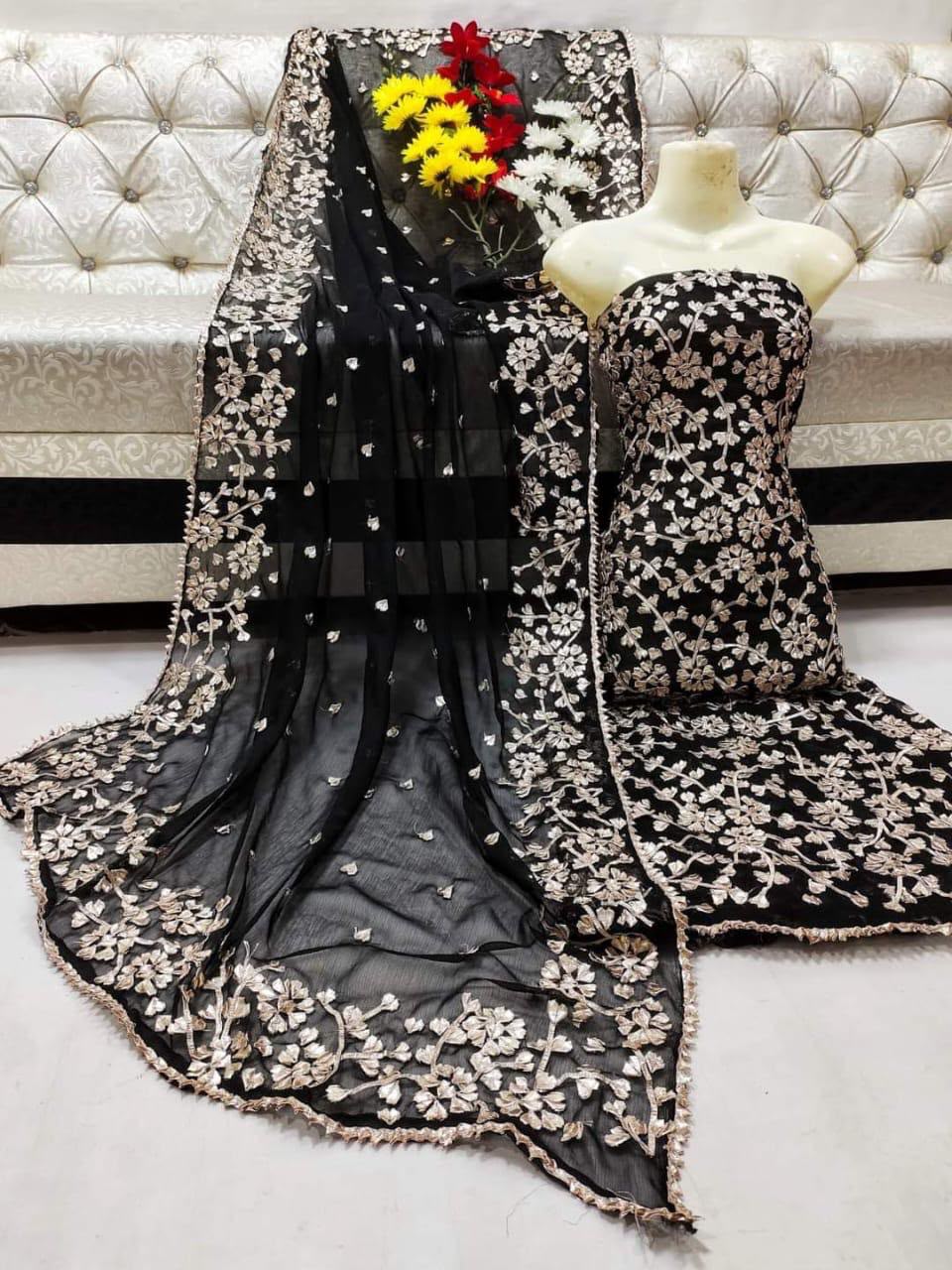 Heavy Gotta LCD Work Chiffon 2PC Suit