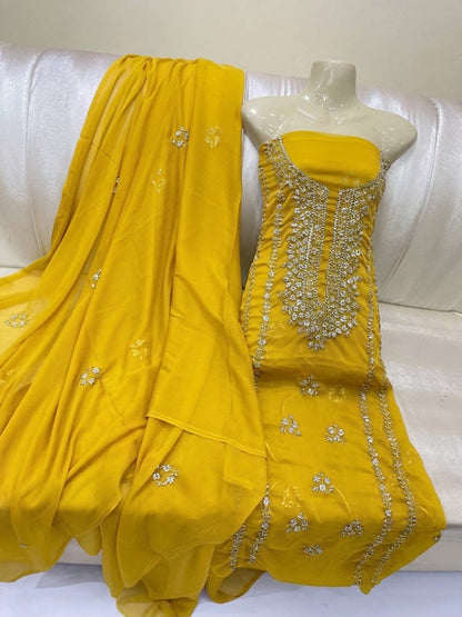 Handmade Gotta Jaal Pure Bamber Chiffon Suit